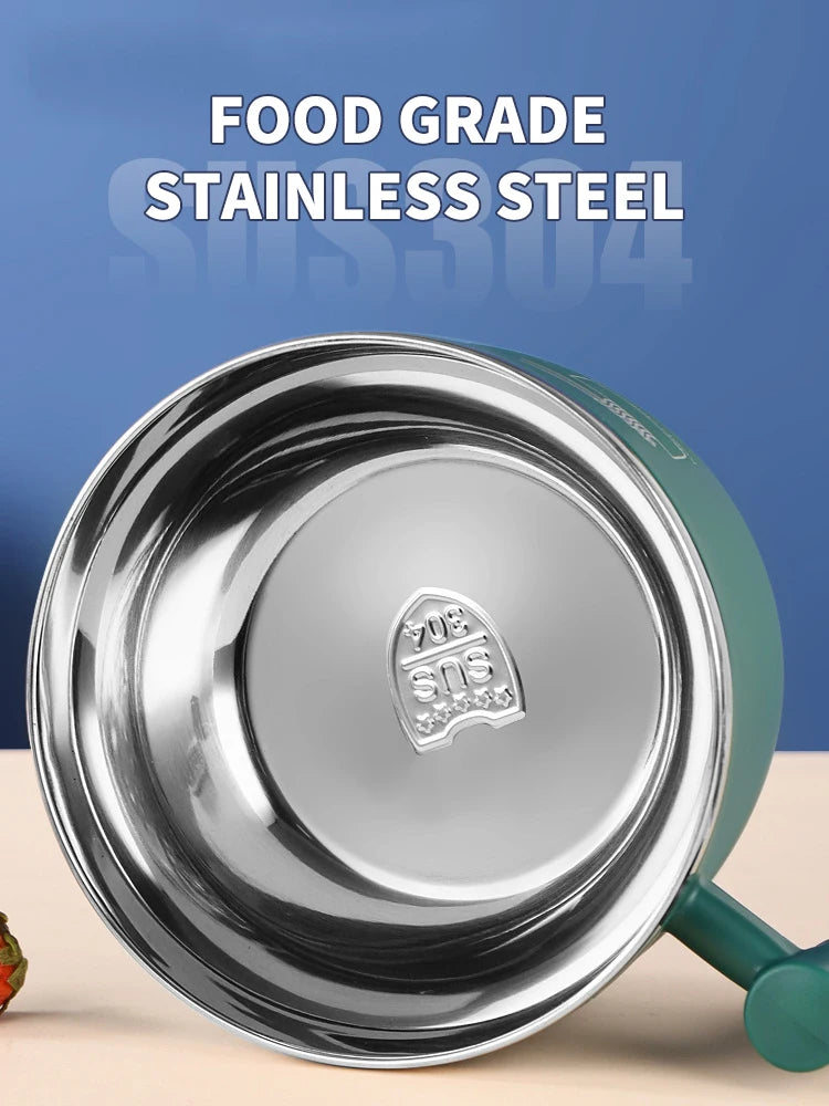 Stainless Steel Bowl With Lid For Instant Noodles Sealed And Portable Drain Bowl For Kitchen Utensils Instant Noodle Partner