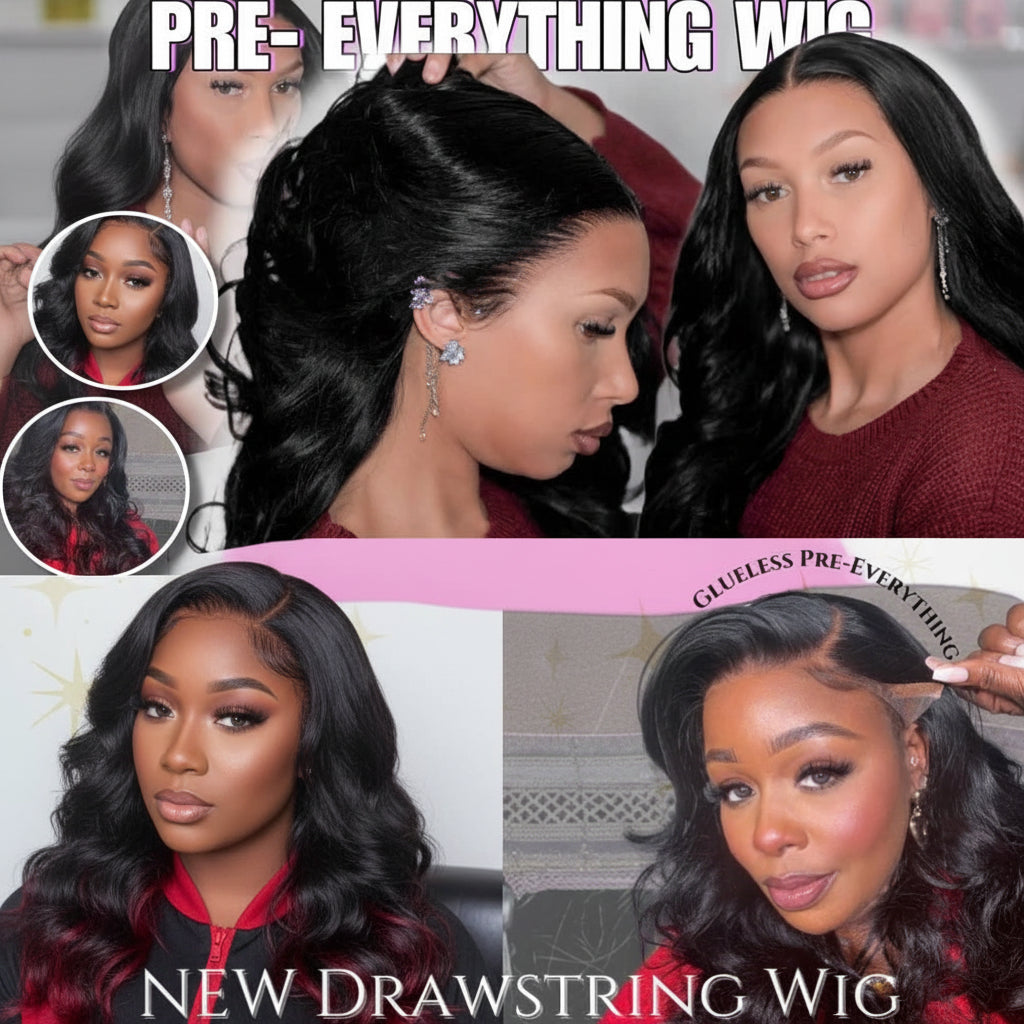 Body Wave Lace Front Human Hair Wig | Pre-Cut Pre-Bleached | 13x4 & 7x5 | 150% Density