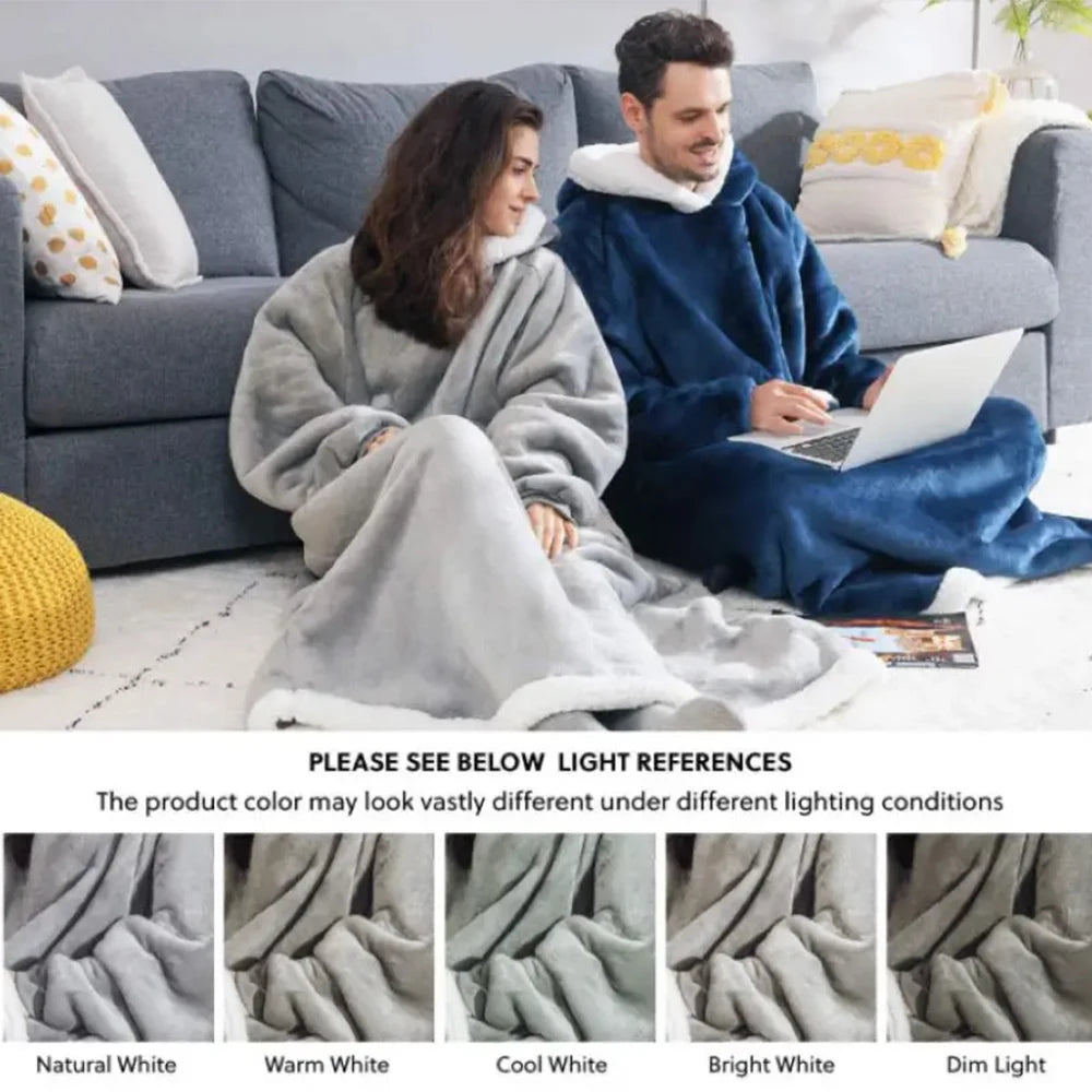 Oversized Wearable Fleece Blanket Hoodie