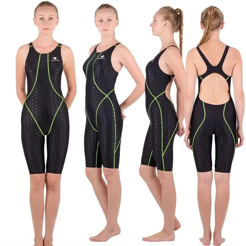 Women's Professional Training One-Piece Swimsuit — Quick Dry Racerback