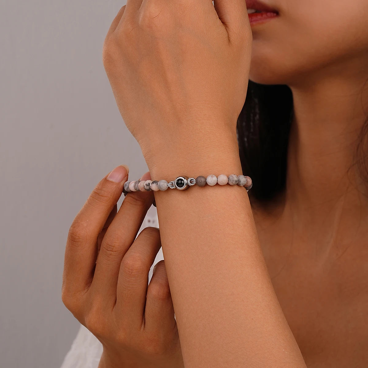Personalized Photo Projection Bracelet — Custom Memory Jewelry