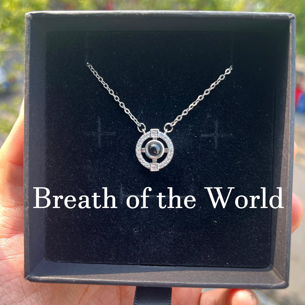 Personalized Photo Projection Necklace – Custom Heart Pendant with Your Picture Inside