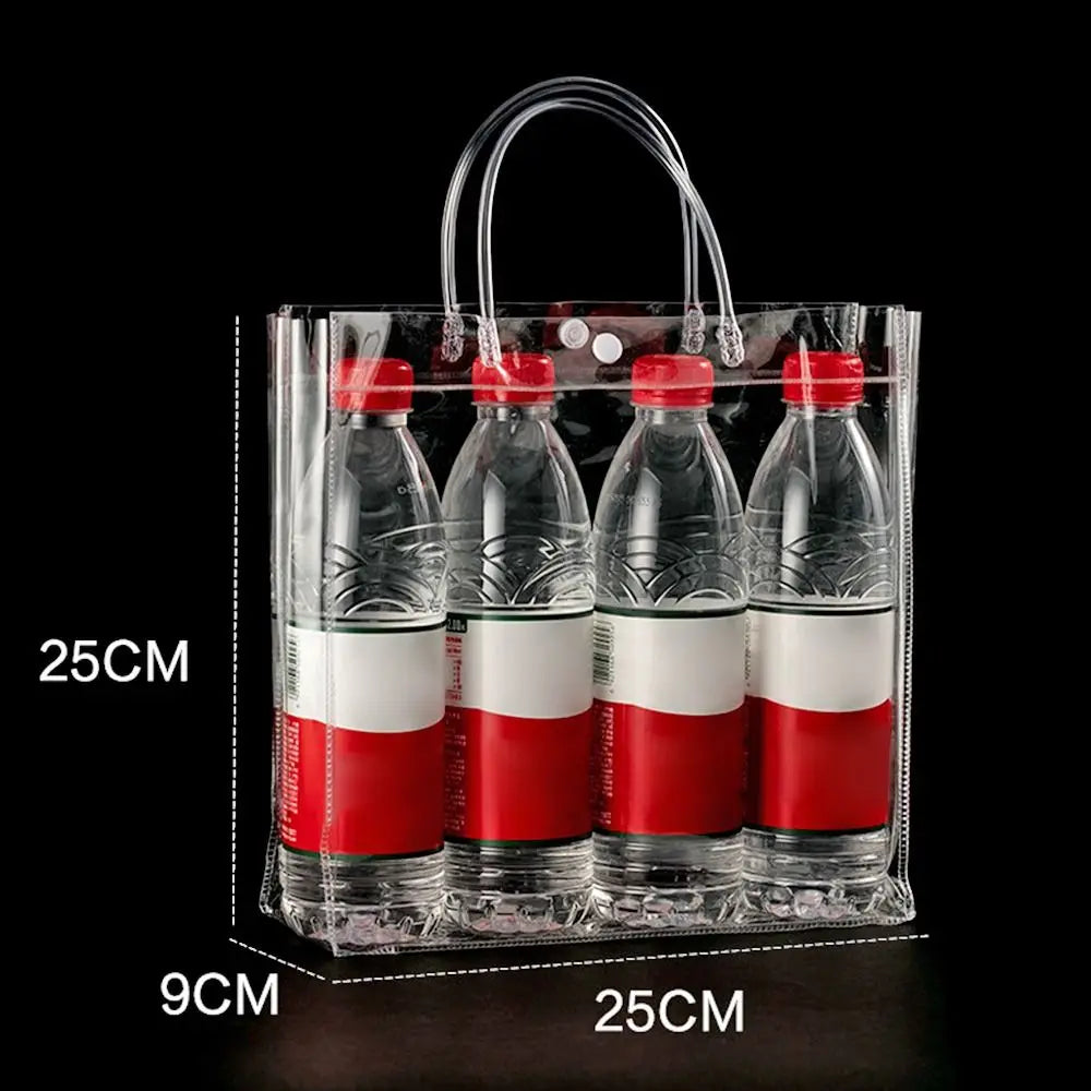 Clear PVC Candy Handbag — Transparent Jelly Tote Bag