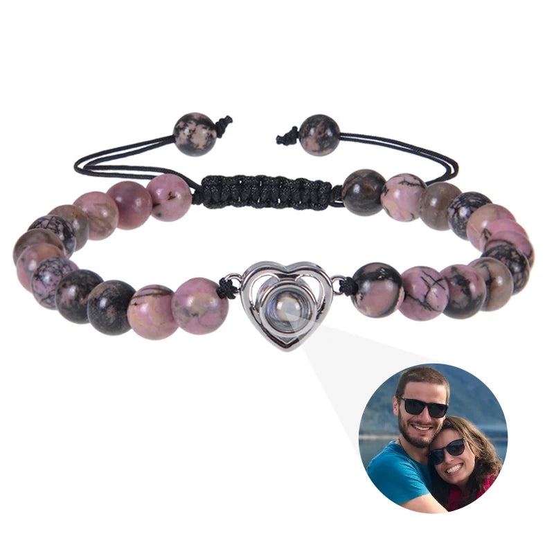Personalized Photo Projection Bracelet — Custom Memory Jewelry
