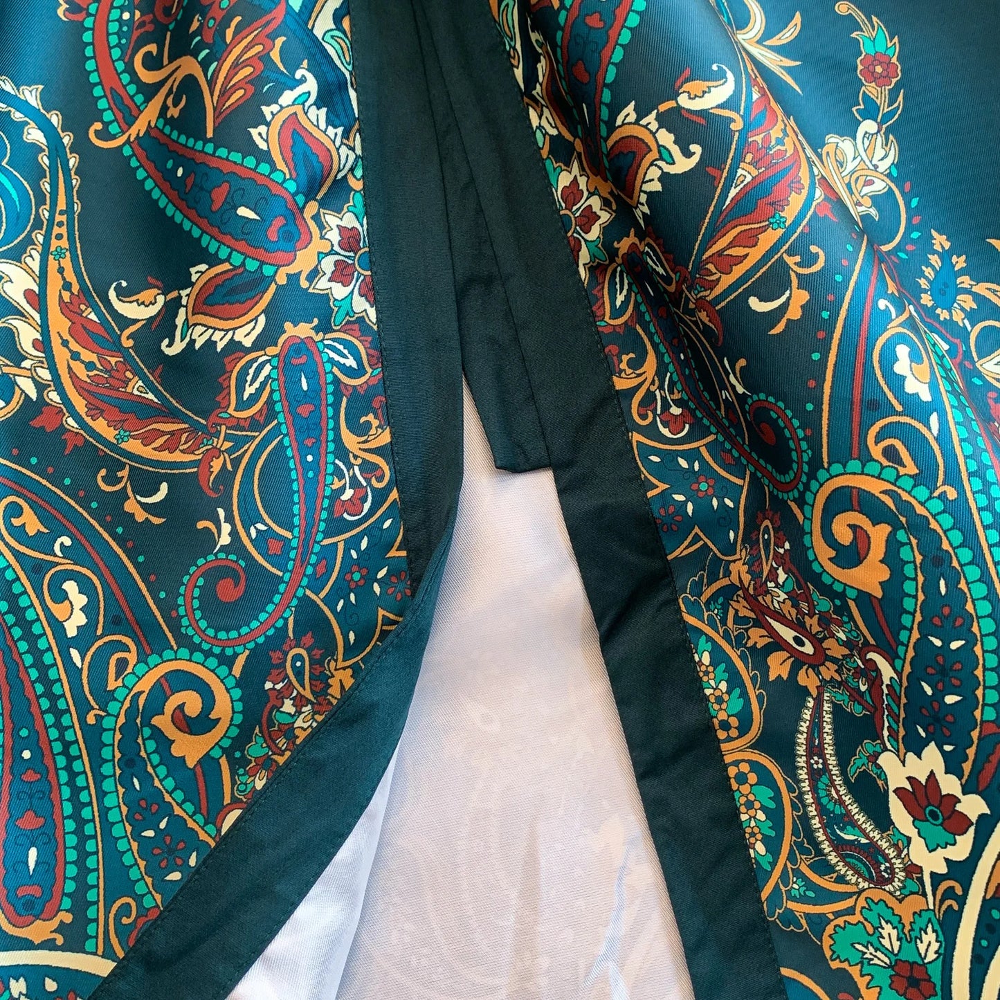 Elegant European Court Style Vintage Mesh Splice Print Lantern Sleeve Long Dress Women's Waist Cinching Slimming Maxi Gown