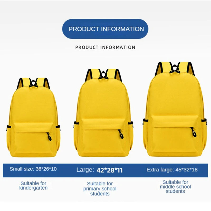 Personalized School Backpack – Custom Logo & Name Oxford Bag