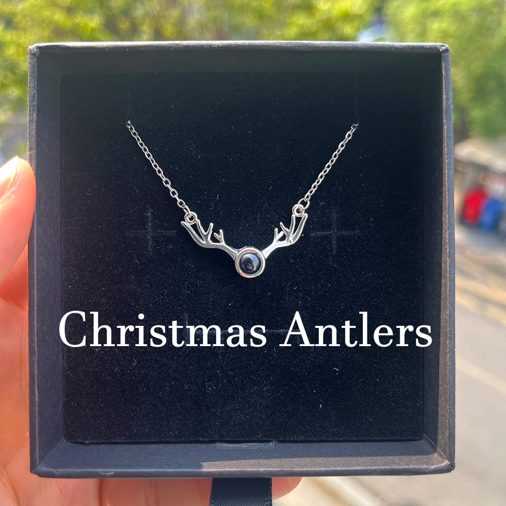 Personalized Photo Projection Necklace – Custom Heart Pendant with Your Picture Inside