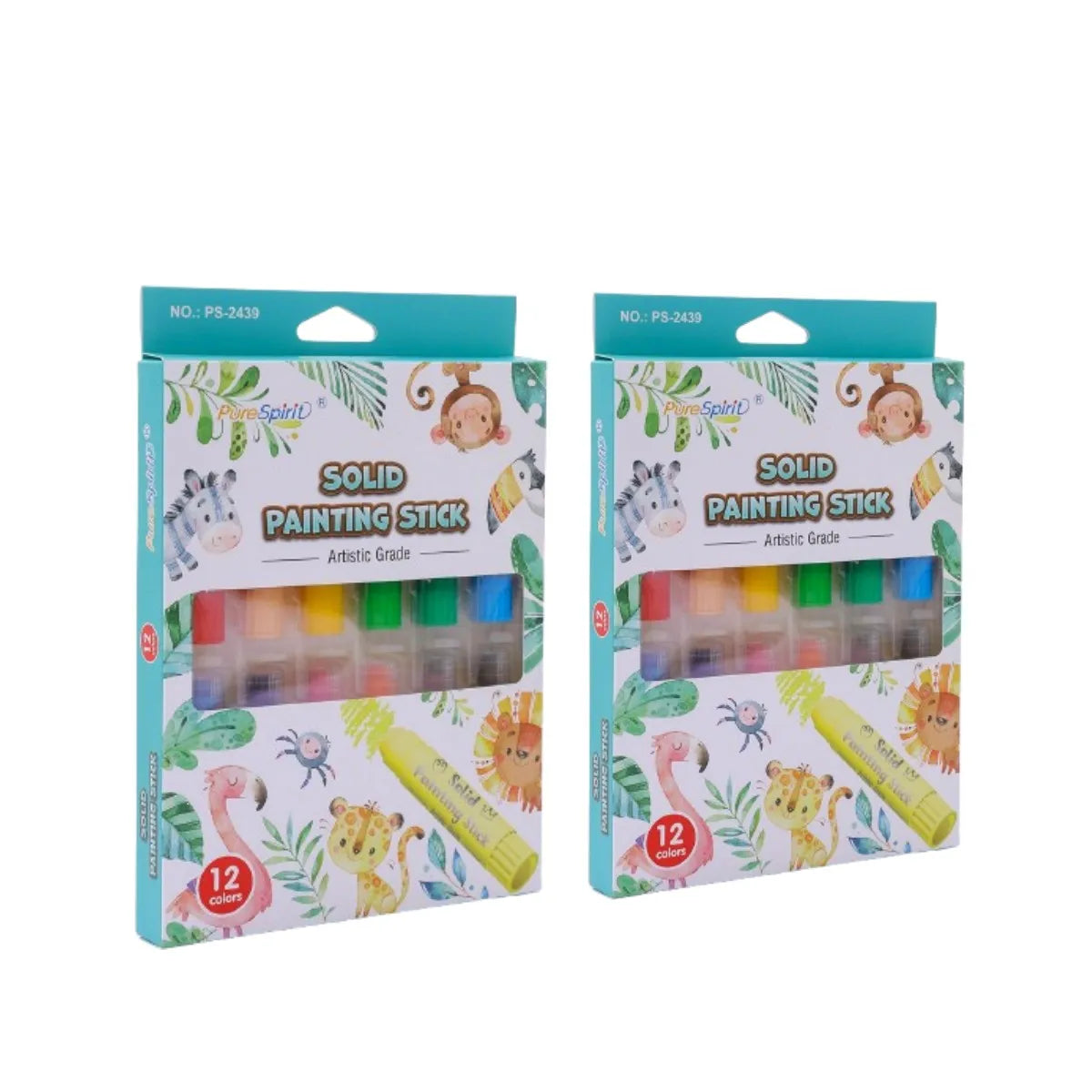 Solid Paint Sticks Set — Washable Colors for Kids & Students