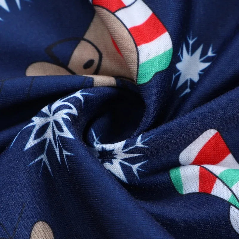 Christmas Family Matching Deer Hooded Onesie Pajamas