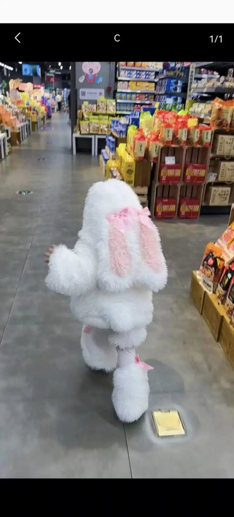 Kawaii Children Plush Rabbit Cosplay Costume Set — Warm Winter Outfit for Girls