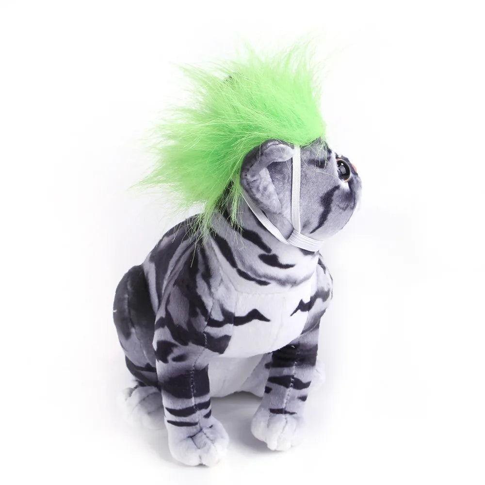 Halloween Pet Wig Cosplay Prop — Funny Hair Hat for Dogs & Cats