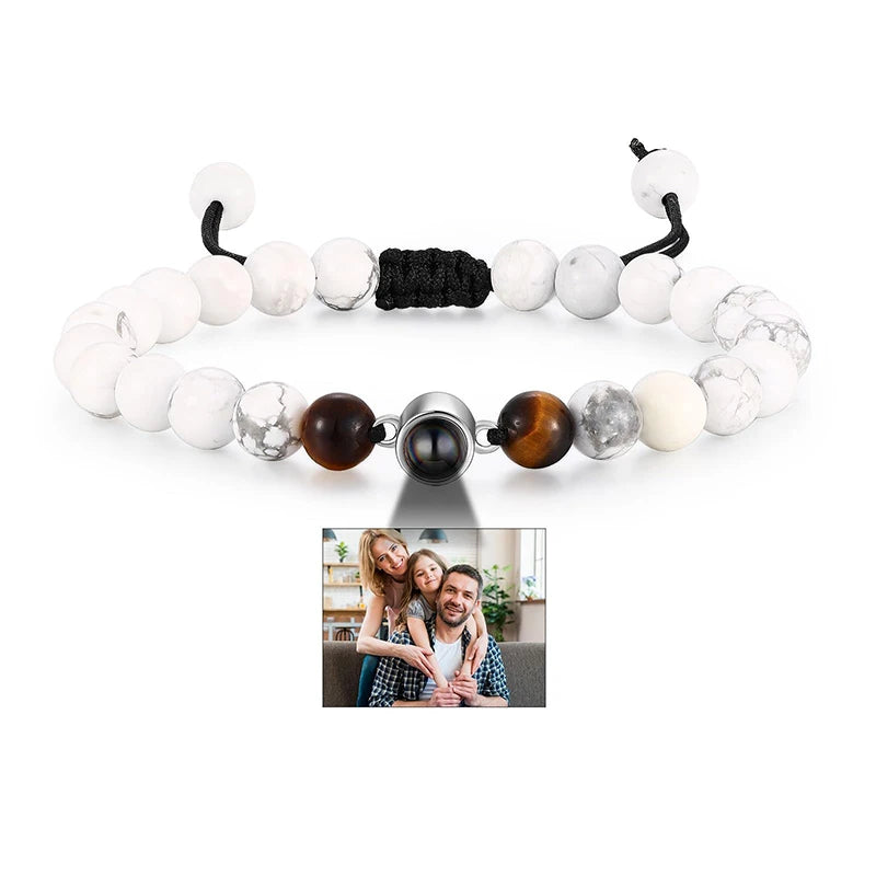 Personalized Photo Projection Bracelet — Custom Memory Jewelry