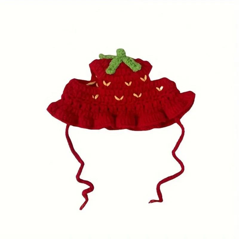 Cute Floral Pet Hat for Cats & Small Dogs