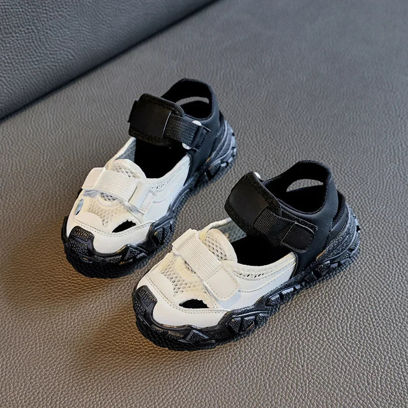 Children Sport Sandals for Girls Mesh Breathable Boys Sneaker Casual Beach Shoes Fashion Hollow Out Non-slip Flat Tenis Feminino