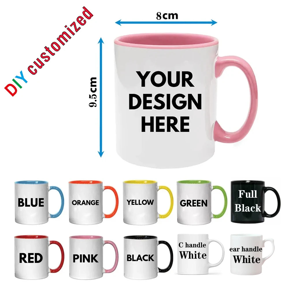 Personalized Photo Mug — Custom Name, Logo & Text