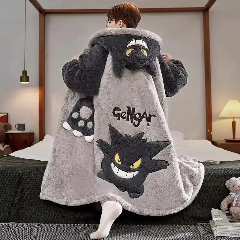 Pikachu Print Men's Fleece Pajama Set