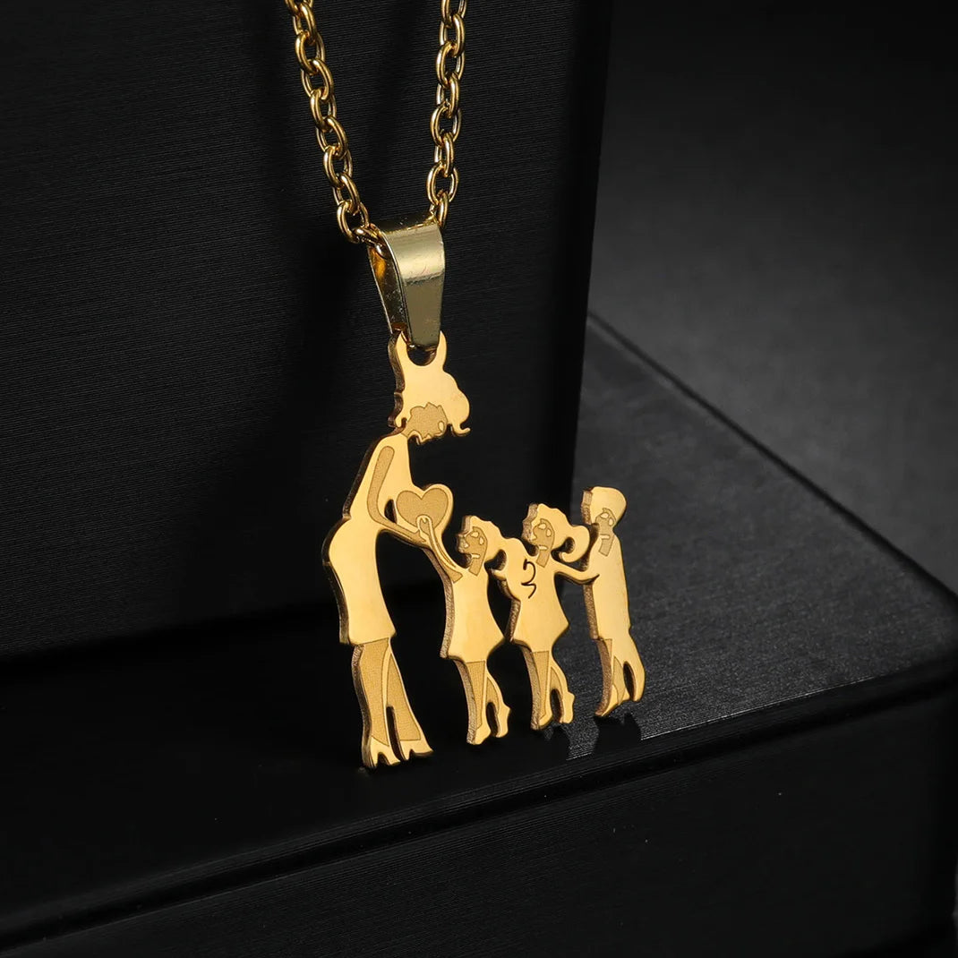 Personalized Mama & Kids Family Necklace