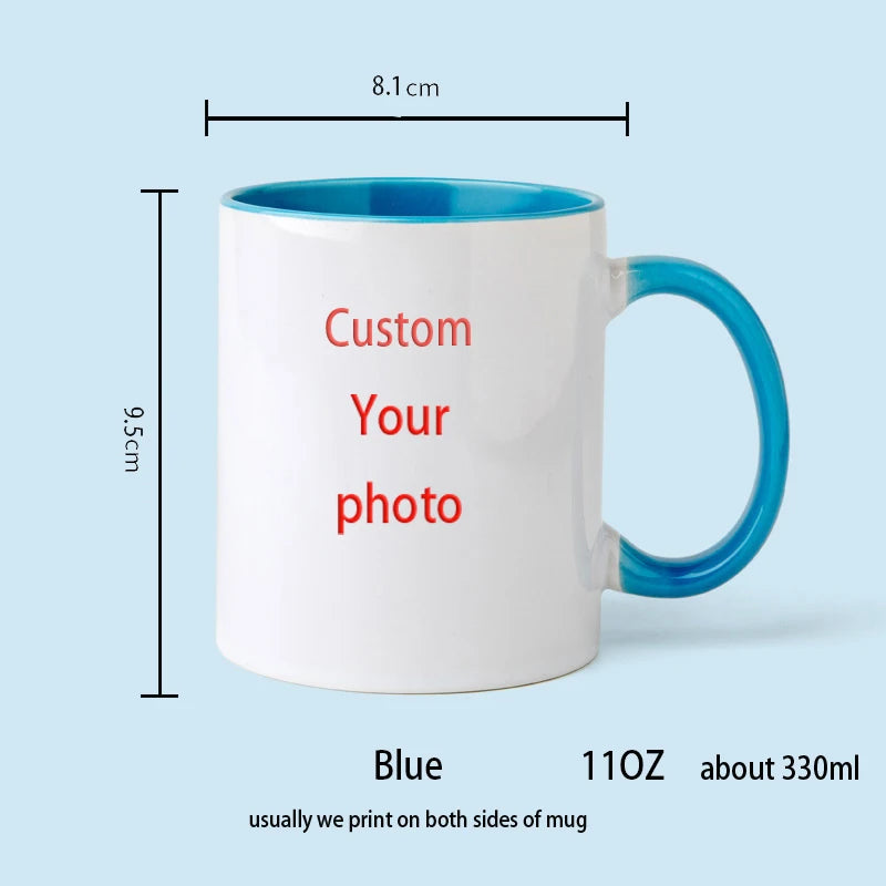 Personalized Photo Mug — Custom Name, Logo & Text