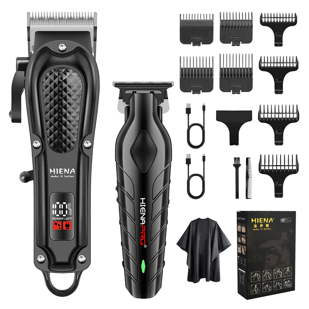 HIENA Electric Hair Trimmer & Grooming Kit — Rechargeable Multi-Purpose Clipper