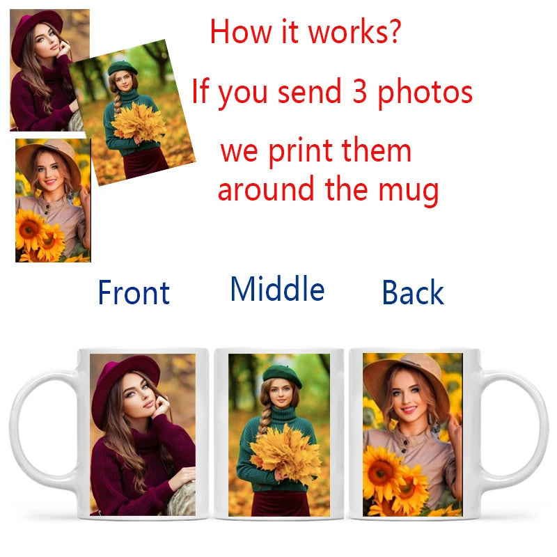 Personalized Photo Mug — Custom Name, Logo & Text