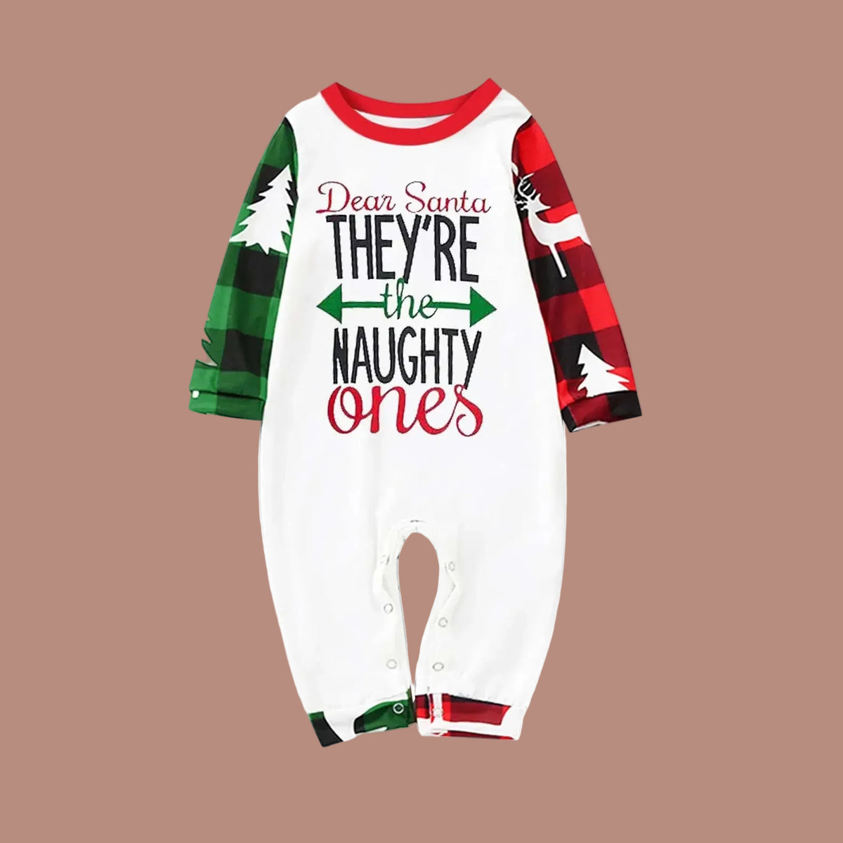 Naughty Ones Christmas Family Matching Pajamas