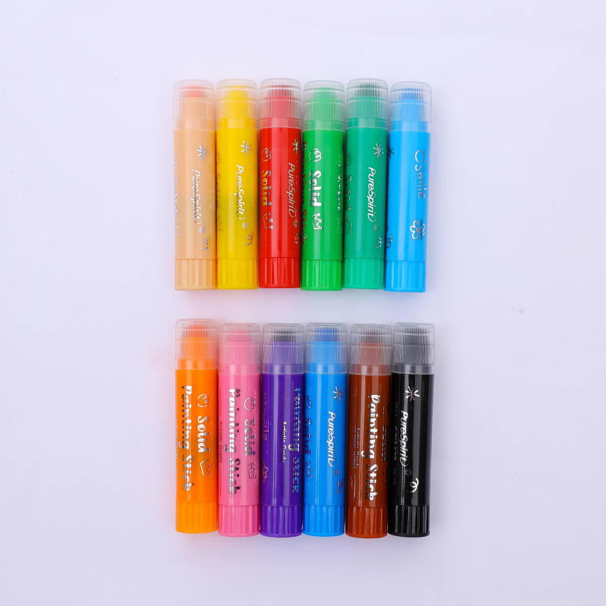 Solid Paint Sticks Set — Washable Colors for Kids & Students