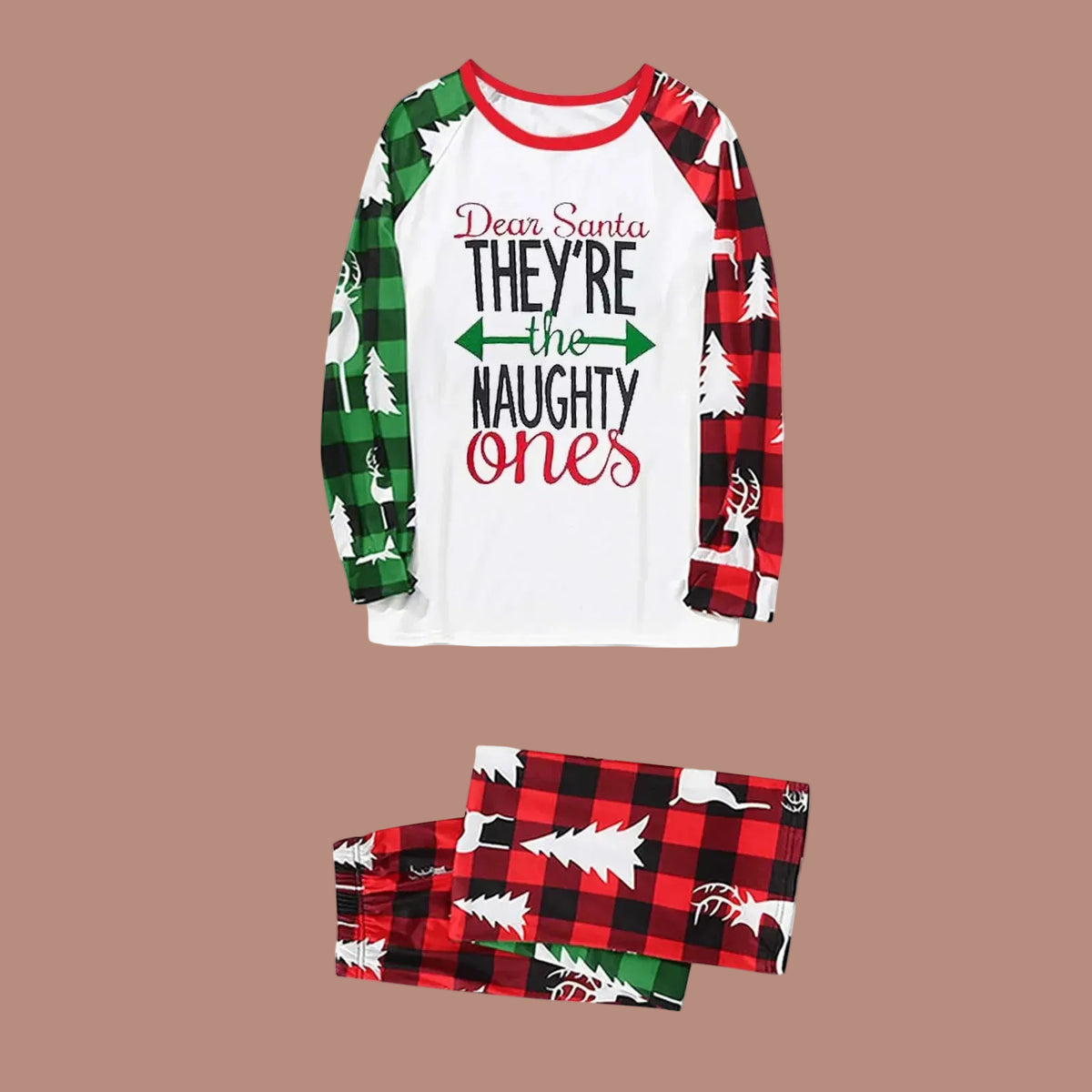 Naughty Ones Christmas Family Matching Pajamas