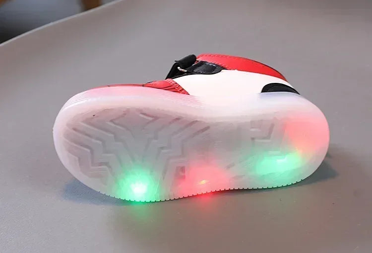 Children's Led Light Shoes Fashion   Boys Sneakers Girls Cartton Casual Shoes Breathable Kids Sport Shoes