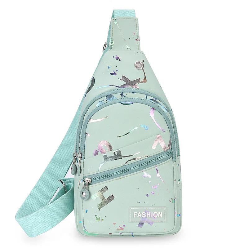 Nylon Sling Chest Bag — Crossbody Backpack for Women & Men