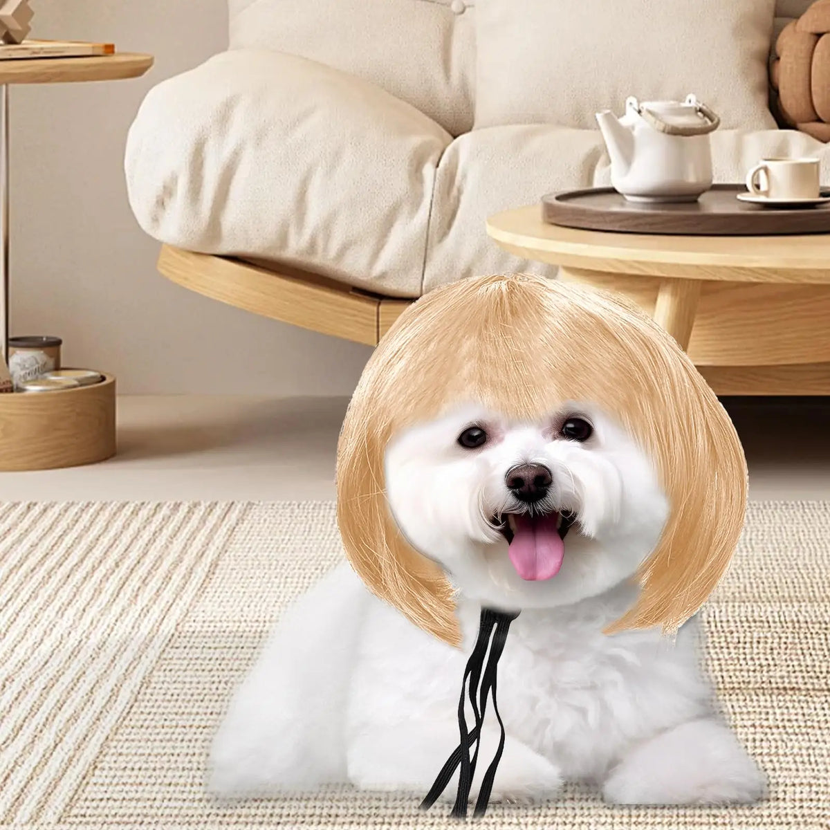 Funny Pet Cosplay Wig — Short Costume Wig for Dogs & Cats