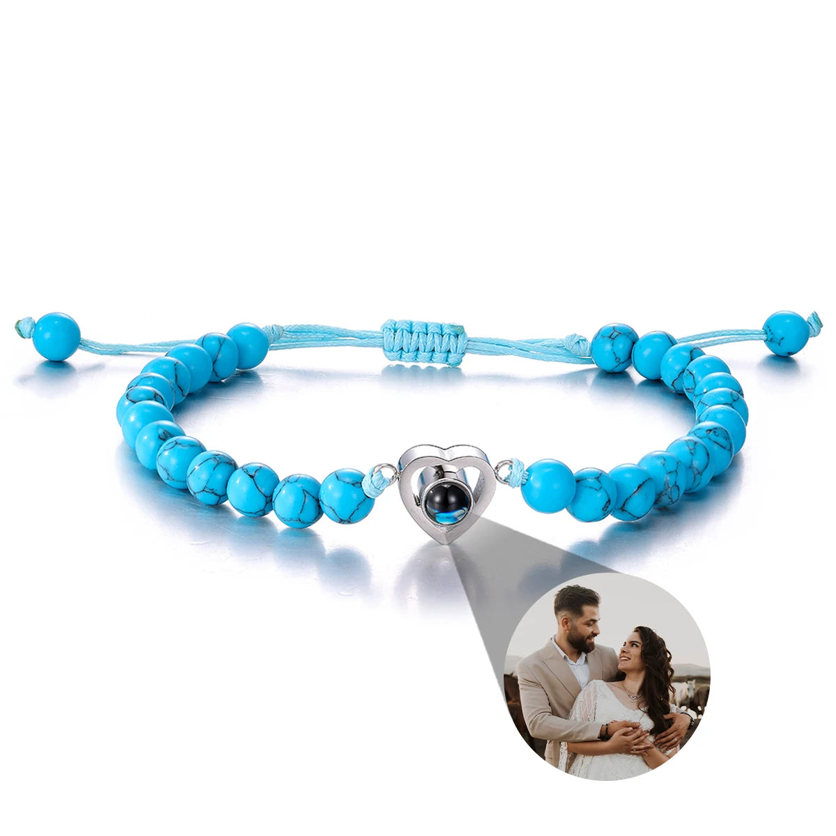 Personalized Photo Projection Bracelet — Custom Memory Jewelry