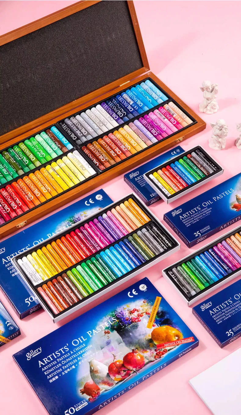 Personalized Oil Pastel Set — 12, 25 & 50 Colors