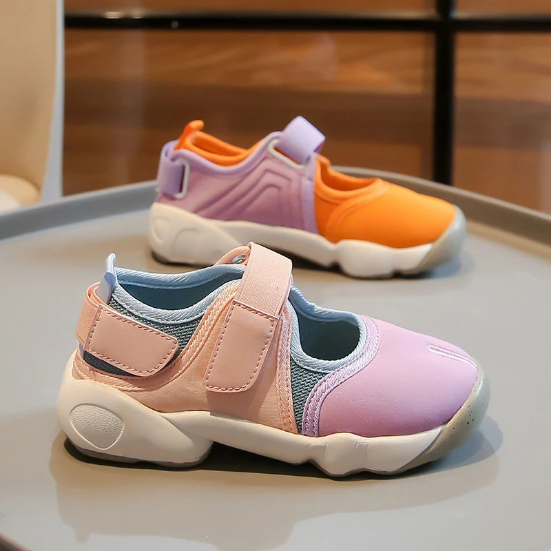Children's Sneakers Spring Autumn New Girls School Sports Shoes Fashion Versatile Kids Causal Boys Basketball Shoes Soft Bottom