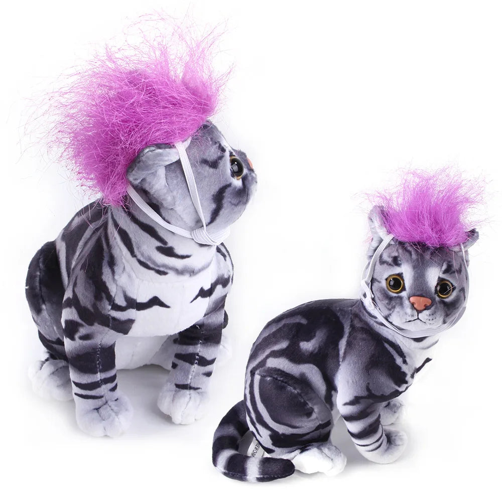 Halloween Pet Wig Cosplay Prop — Funny Hair Hat for Dogs & Cats