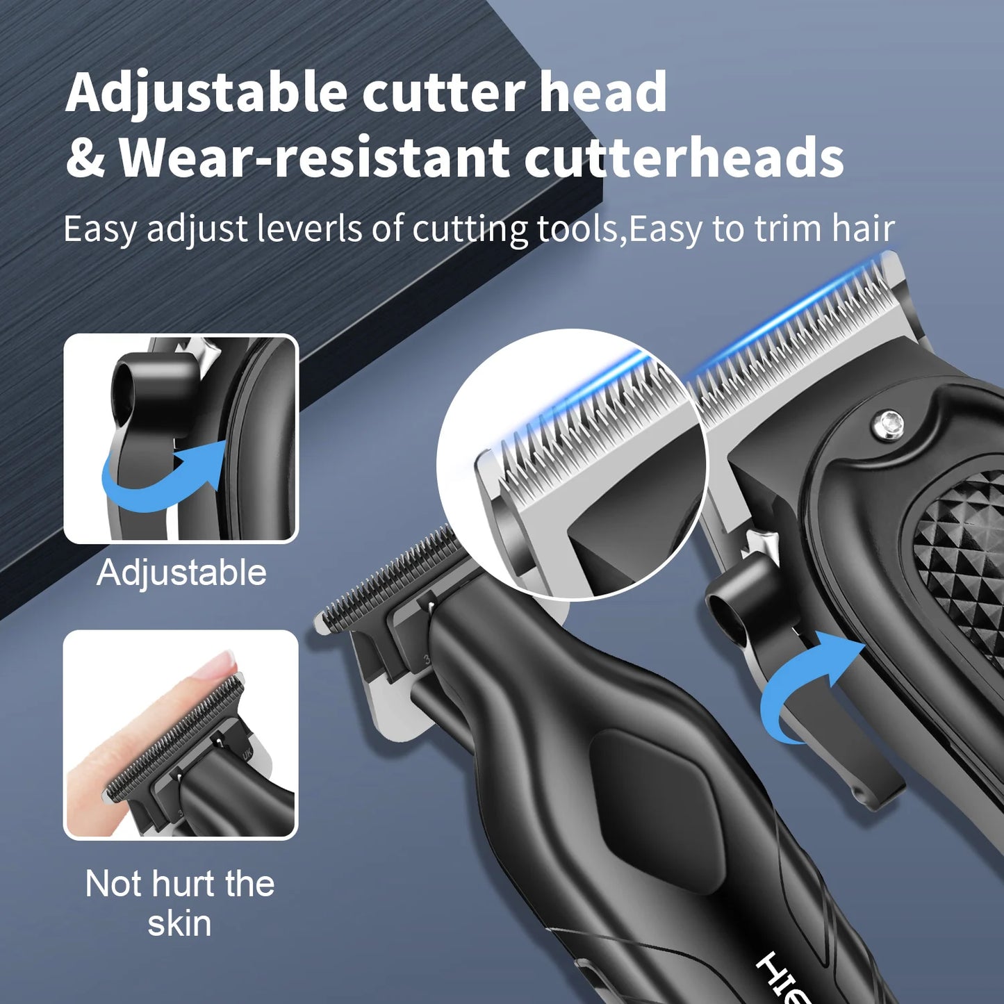 HIENA Electric Hair Trimmer & Grooming Kit — Rechargeable Multi-Purpose Clipper