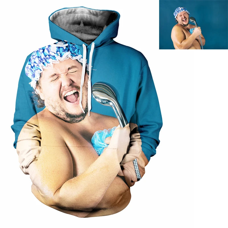 Personalized 3D Print Hoodie — Custom Photo, Logo & Name