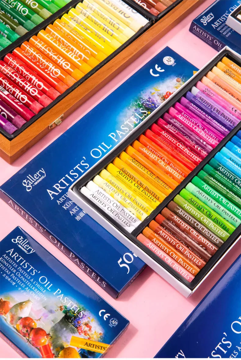 Personalized Oil Pastel Set — 12, 25 & 50 Colors