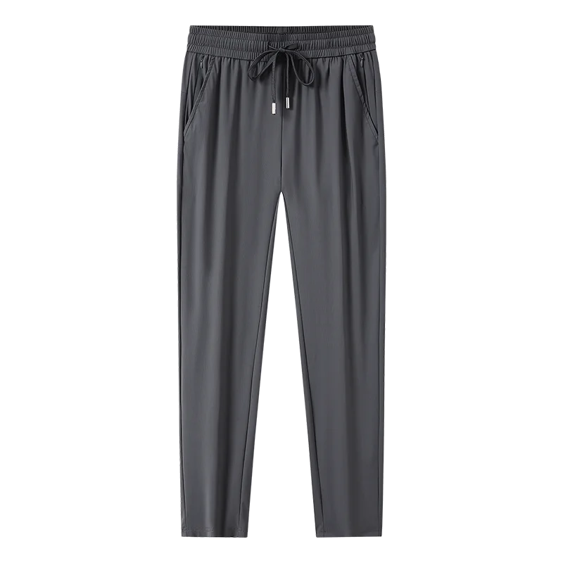 Men's Plus Size Ice Cool Casual Pants – Loose Elastic Waist Trousers (M–9XL)