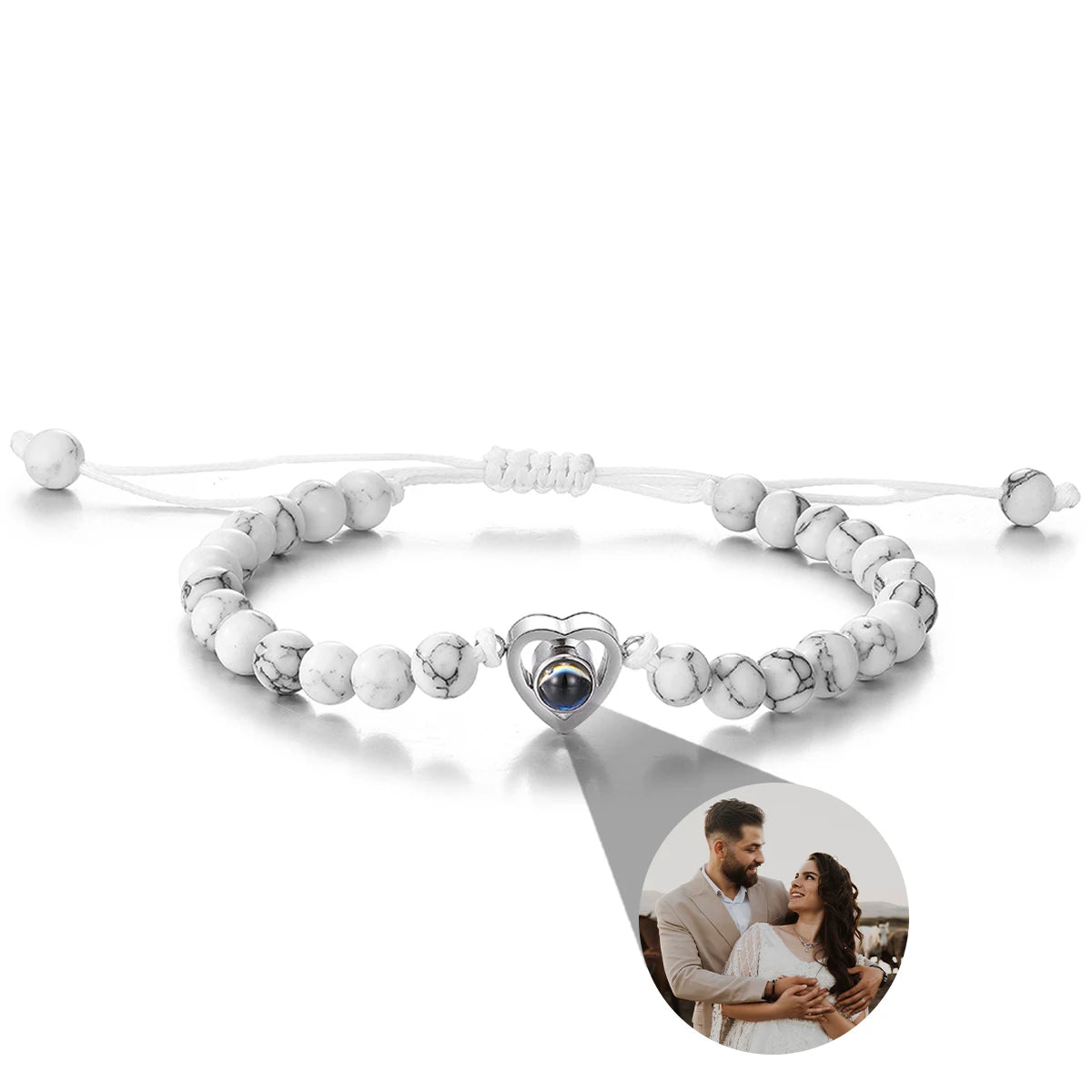Personalized Photo Projection Bracelet — Custom Memory Jewelry