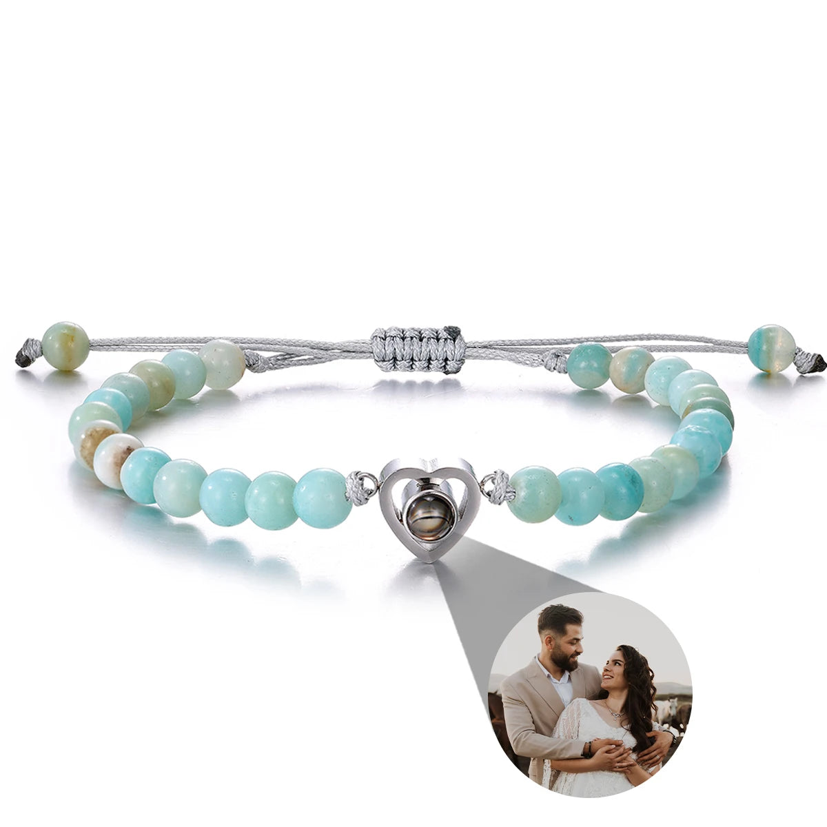 Personalized Photo Projection Bracelet — Custom Memory Jewelry