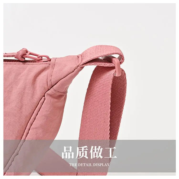 Nylon Hobos Women's Shoulder Dumpling Bag Large Capacity Travel Crossbody Half Moon Bags Outdoor Phone Pouch Handbags Wholesale