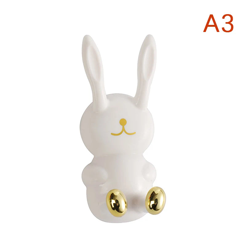 Cute Rabbit Wall Hook — Punch-Free Strong Adhesive Multifunctional Hanger