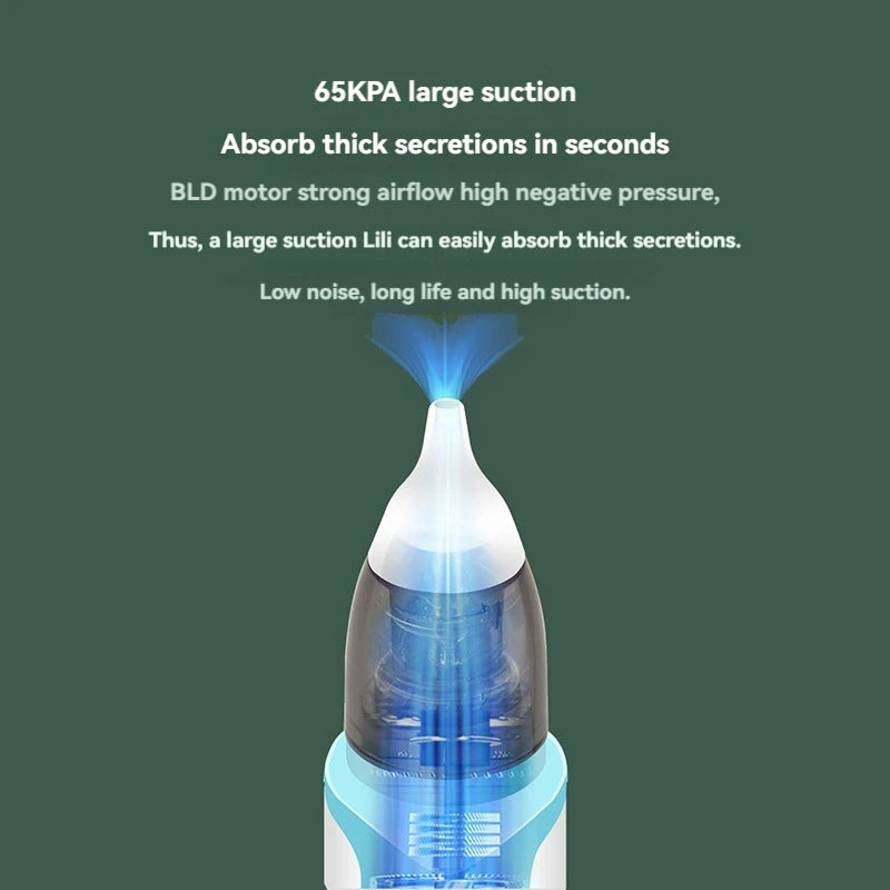 Baby Electric Nasal Aspirator — Rechargeable Newborn Nose Cleaner