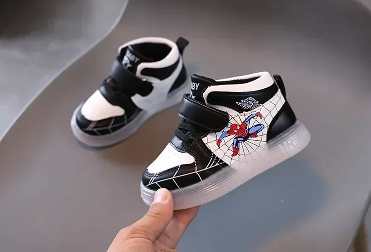 Children's Led Light Shoes Fashion   Boys Sneakers Girls Cartton Casual Shoes Breathable Kids Sport Shoes