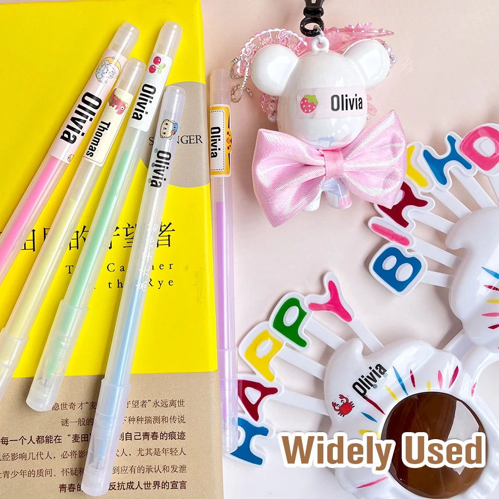 210pcs Personalized Waterproof Name Tag Stickers for Kids