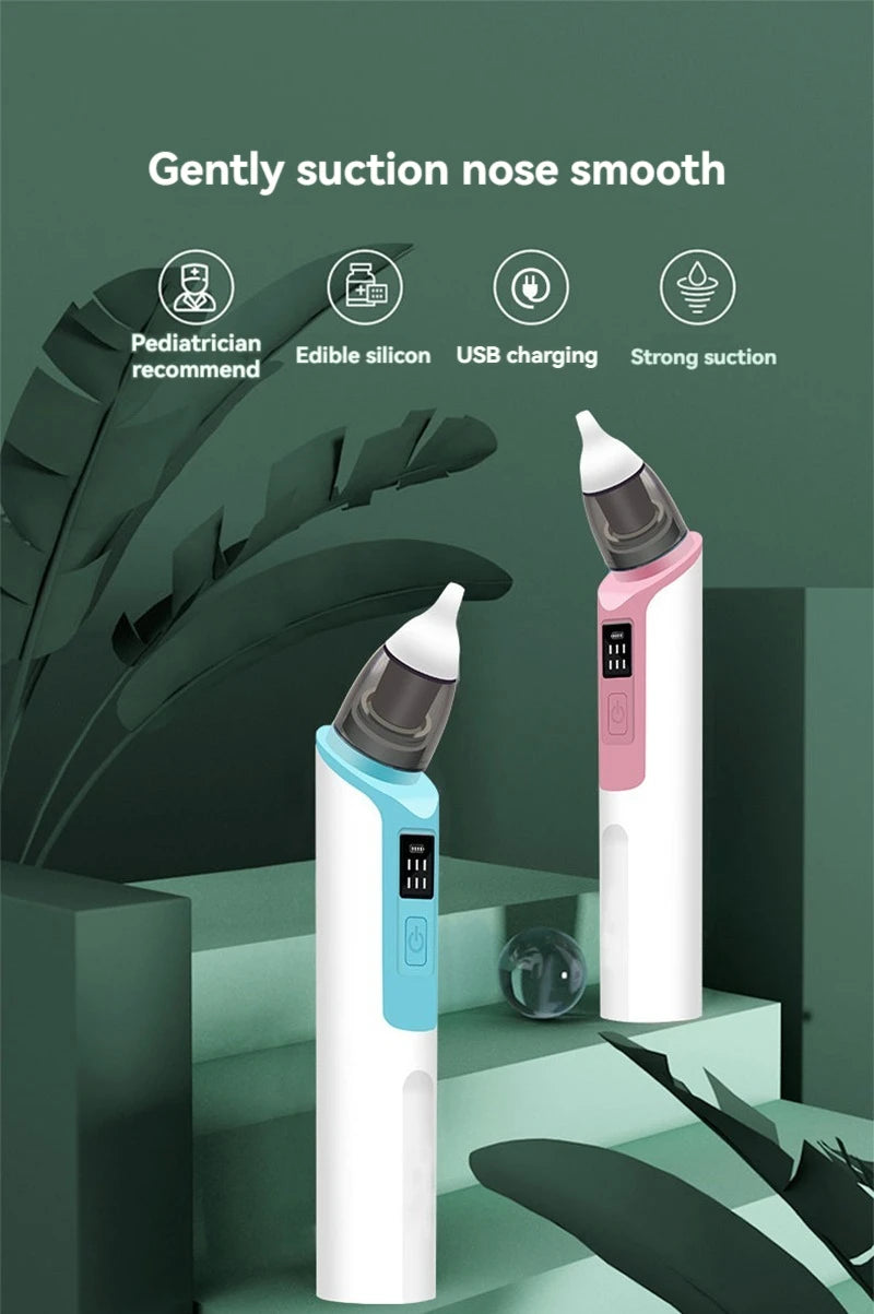 Baby Electric Nasal Aspirator — Rechargeable Newborn Nose Cleaner