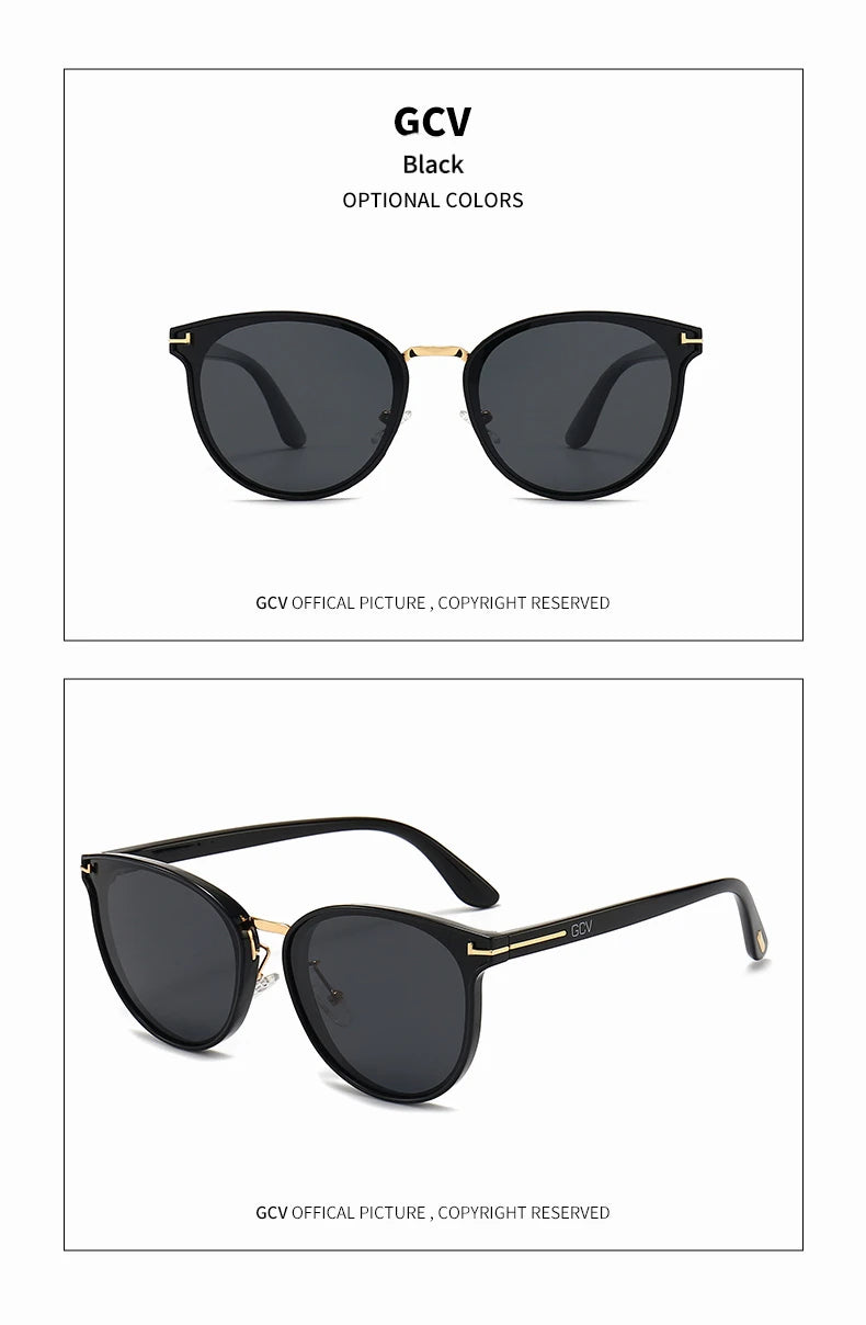 GCV Polarized Cat Eye Sunglasses for Women — UV400 Lightweight Fashion Shades