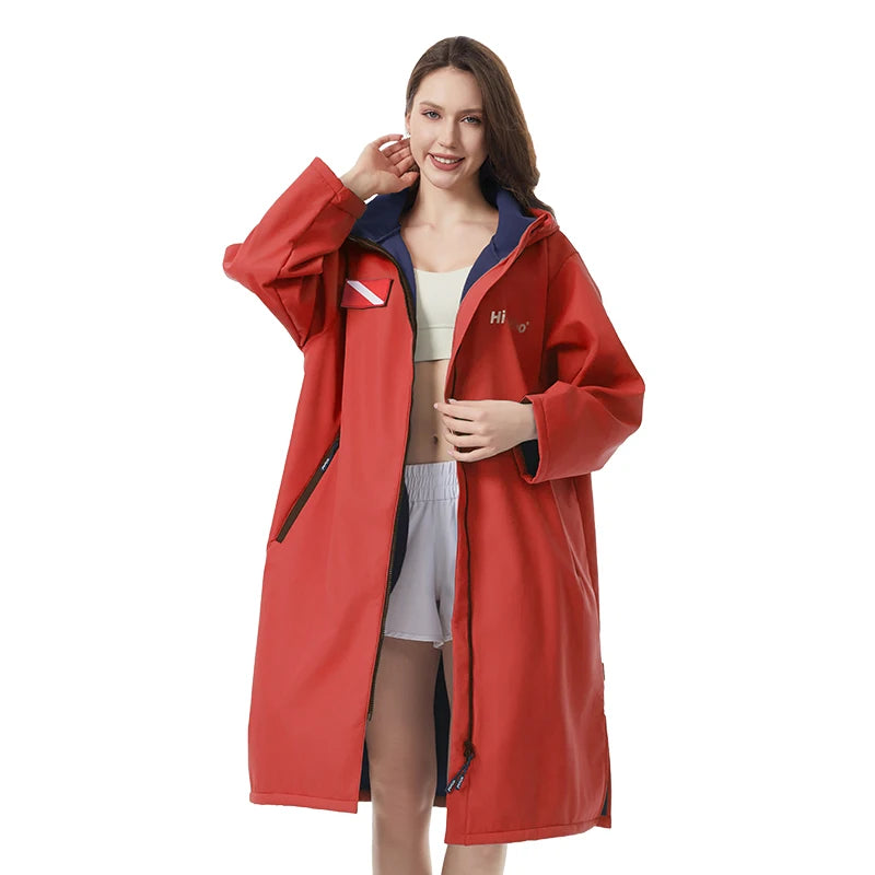 Hooded Waterproof Changing Cape – Windproof Quick-Dry Surf Robe