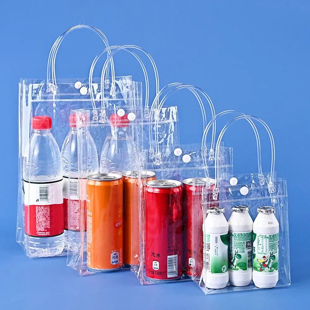 Clear PVC Candy Handbag — Transparent Jelly Tote Bag