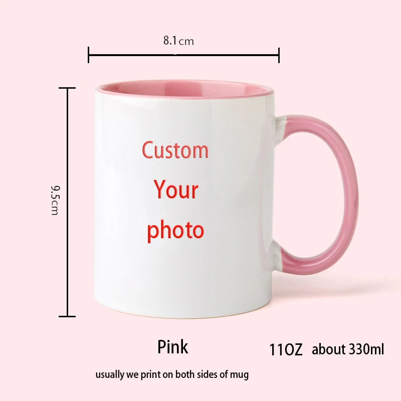 Personalized Photo Mug — Custom Name, Logo & Text